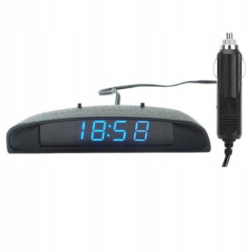 12 V 3 w 1 cyfrowy zegar samochodowy LED termometr