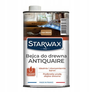 STARWAX Bejca do drewna 500ml Średni Dąb