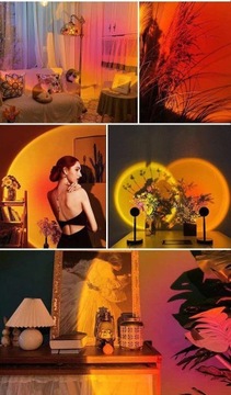 СВЕТОДИОДНАЯ НОЧНАЯ ЛАМПА SUNSET SUNSET 4 РАЗНЫХ ЦВЕТА И ВАРИАНТОВ USB