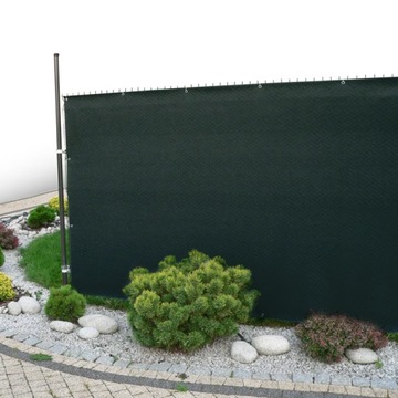 Mata na ogrodzenia 100% POLIPROPYLEN Decomat zielona 5m x 1,2m MEGAMOCNA