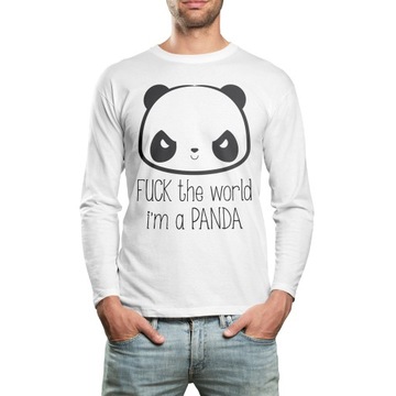 KOSZULKA LONG FUCK THE WORLD I AM PANDA