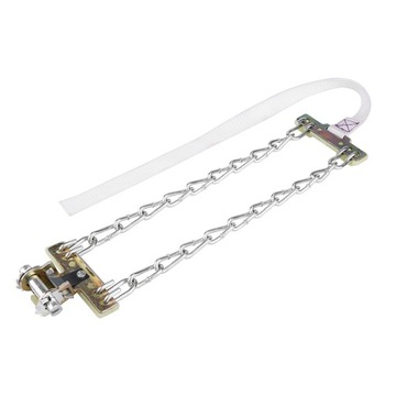 Стальная цепь с противоскользящими шинами диаметром 205–225 мм.