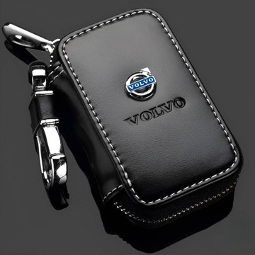 EKOSKÓRA ETUI SASZETKA POKROWIEC NA KLUCZE KLUCZYK SAMOCHODOWY VOLVO LOGO