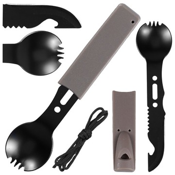 Нож-вилка Spork 8in1 Essential, стальная ложка