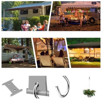 16 КРЮЧКОВ ДЛЯ КАМЕРЫ, ПРИЦЕПА НА ТЕНТАХ, 5-6 ММ, 7-8 ММ