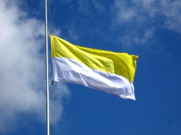 Флаг Папской церкви 90 х 150 см на мачте К90