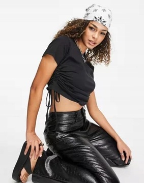 URBAN BLISS T-SHIRT CZARNY BAWEŁNIANY 40 L AAN