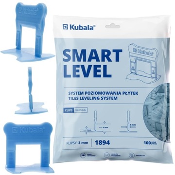 KUBALA 1894 SYSTEM POZIOMOWANIA KLIPSY 3mm 100szt.