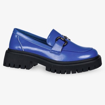 МОКАСИНЫ ЖЕНСКИЕ, ТУФЛИ НА ПЛАТФОРМЕ, ДЕКОРАТИВНАЯ ПРЯЖКА, ЩЕЛЕВАЯ ПРЯЖКА, r40