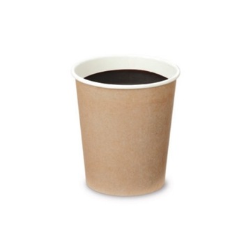 Kubki papierowe 180ml (fi72) 1W 50 szt. kraftowe