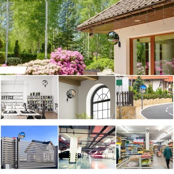 НАРУЖНОЕ ЗЕРКАЛО ДЛЯ НАРУЖНОГО МОНИТОРИНГА 30 СМ НАРУЖНОЕ ДОРОЖНОЕ ЗЕРКАЛО НА 130°