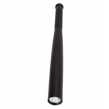 Baseball Latarka Stop aluminium Czarny LED USB
