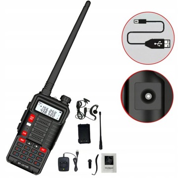 Baofeng BF-UV10R 8W Walkie Talkie High Power Черный