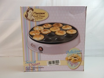 С ДЕФЕКТОМ: Мини-блинница Bestron, мини-блинница, 800 Вт, розовая