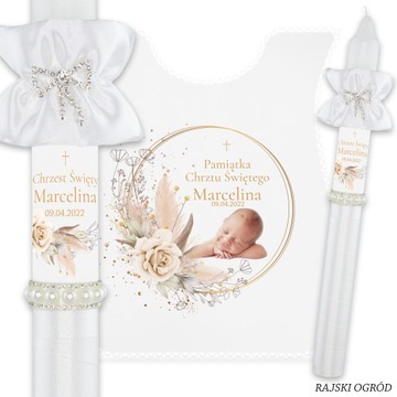 СВЕЧА и крестильный халат на Крещение с ФОТО названием Крещение Сувенир