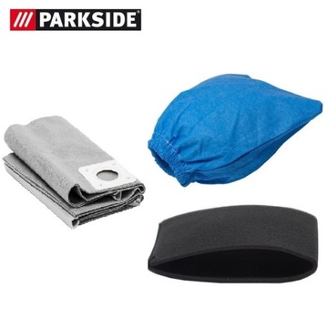 Filtr +worek+gąbka do odkurzacza PARKSIDE PWD 30A1