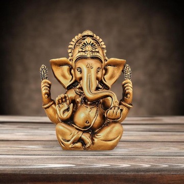 Индийская фигурка Ганеши, коллекционная декоративная смола, Южная Азия