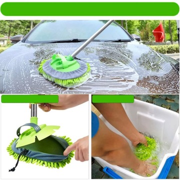 ТЕЛЕСКОПИЧЕСКАЯ ЩЕТКА ДЛЯ МОЙКИ АВТОМОБИЛЯ ЩЕТКА ДЛЯ ЧИСТКИ АВТОМОБИЛЯ 2 В 1