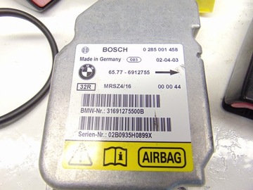 КОМПЛЕКТ ПОДУШКИ БЕЗОПАСНОСТИ КОМПЛЕКТ РЕМНЕЙ ДАТЧИКА ПОДУШКИ BMW E46 LIFT EU