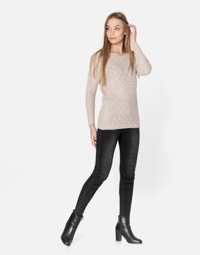 Lekki Sweterek Damski Sweter SD01-08 beżowy