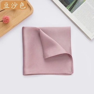 Natural 35cm Pure Silk Mans Pocket Square Handkerchief 100% Mulberry Silk
