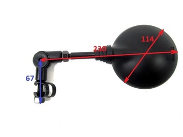 Складное регулируемое зеркало ORION Enduro Cross Quad ATV Зеркала с зажимом