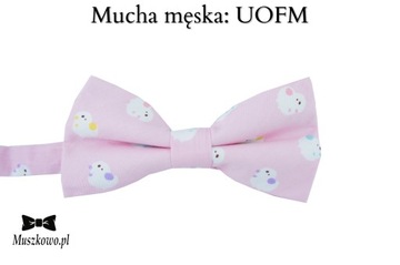 Szelki i mucha męskie WZORY DO WYBORU! PUDROWY RÓŻOWE