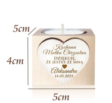 Благодарность крестным родителям за первое причастие, Крещенский подсвечник