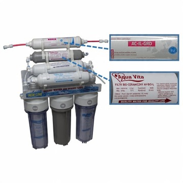Фильтр для воды осмоса RO8 AV Ионизатор Structurer 8-ступенчатая система RO