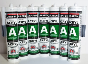 GRAFEN akryl uszczelniacz akrylowy szary 300ml