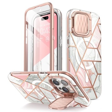 SUPCASE MARBLE - KOBIECE MARMUROWE ETUI CASE Z MAGSAFE - DO IPHONE 15 PRO