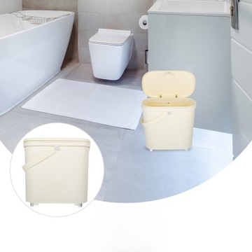 УЗКИЙ МУСОРНИК С КРЫШКОЙ ДЛЯ ВАННОЙ МУСОРНИКИ