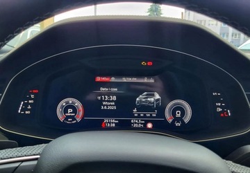 Audi Q8 SUV 3.0 45 TDI 231KM 2023 Audi Q8 Salon Polska Sline zawieszenie pneumatyczne , radary,marix 3.0, zdjęcie 15