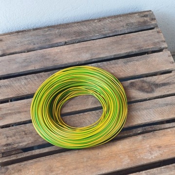 Кабель монтажный многожильный LGY 1×1 450/750В /1м/желто-зеленый