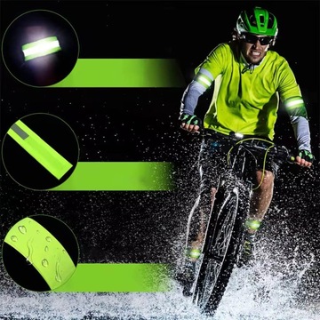 2x регулируемый отражающий отражательный отражатель для ручной работы зеленой липучки