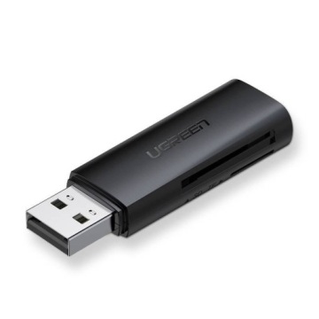 Кардридер Ugreen CM264 USB 3.0 SD/TF — черный