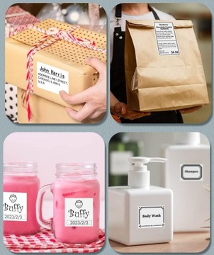 Белые самоклеящиеся этикетки для принтера Phomemo M110 M200 M220 M221 50х70.