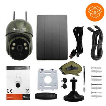 SIM-камера ORLLO TZ1 ДЛЯ СТРОИТЕЛЬСТВА + ПАНЕЛЬ + КАРТА 128