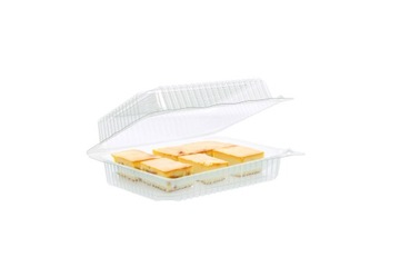 Pojemnik plastikowy przeźroczysty ciasto, tort z wieczkiem - 50szt.