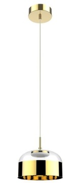 LAMPA WISZĄCA SZKLANA NAD STÓŁ ŻYRANDOL GOLD LED