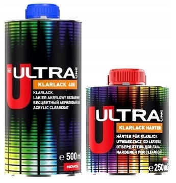 Novol Ultra klarlack 400 Lakier akrylowy 2+1 0.5 L + utw.