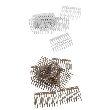 20 sztuk 55mm pusty metalowy grzebień do włosów kobiety spinki do włosów śl