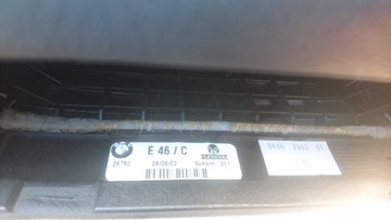 PODHLAVNÍK ZADNÍ BMW E46 CABRIO KŮŽE ČERNÁ