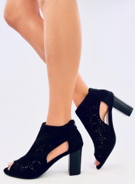 Женская обувь Ботильоны с открытым носком PIERRE BLACK 39