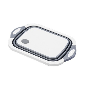 БОЛЬШАЯ ТУРИСТИЧЕСКАЯ СКЛАДНАЯ ЧАША ДЛЯ РАЗДЕЛОЧНОЙ ДОСКИ СИЛИКОНОВАЯ