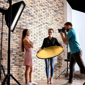 ФОТОЗЕРКАЛО 5 В 1 СКЛАДНОЕ КРУГЛОЕ 60см