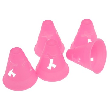 5 штук пустых розовых конусов для слалома