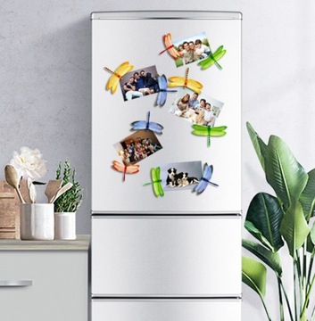 Декоративный магнит на холодильник в виде стрекозы.