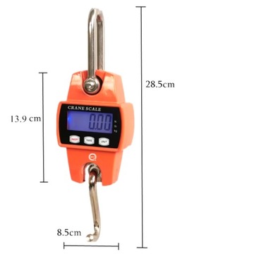 WAGA HAKOWA ELEKTRONICZNA DŹWIGOWA WĘDKARSKA WISZĄCA PRZEMYSŁOWA DO 300 KG