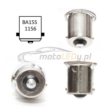 P21W Светодиодная красная лампа R5W, R10W, BA15S 12V CANBUS, матовая, прочная